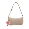 Bolso cuadrado pequeño de moda estilo dulce transfronterizo para mujer, nuevo bolso de hombro tejido de paja con bloques de color para el verano 2026, bolso de axila de moda