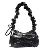 Bolso de Mano Plegado con Lazo Estilo Coreano para Mujer 2026 Primavera Nuevo Estilo Lujo Ligero de Alta Gama Bolso Cruzado de Hombro de Nicho