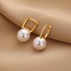 Pendientes de lujo para damas, con temperamento de plomo, chapados en latón y oro auténtico, de gran venta transfronteriza entre Europa y América.