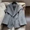 Nuevo Elegante Abrigo de Lana 2026 con Cuello de Dos Vías, Estilo Corto, Abrigo de Lana Doble Faz para Mujer, Venta al por Mayor H16DD242002