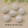 Cuentas Redondas Caladas de Zirconia Chapadas en Oro de 14K, Cuentas Barril, Cuentas de Rueda con Agujero Grande, Accesorios para Colgante Pulsera Collar DIY, Venta al por Mayor