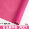 Papel de Embrulho Colorido de Linho em Rolo Flor Floricultura Artesanal Material DIY Malha Impermeável Rolo de Linho Atacado
