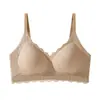 Lencería de Encaje Puro Deseo para Mujeres con Pechos Pequeños, Push-Up, Soporte Lateral del Pecho, Anticaída, Sin Costuras, Soporte Suave, Hace que los Pechos Grandes Parezcan Más Pequeños Sujetador