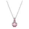 Collar de Cristal Austriaco Shi Jia para Mujer Clásico Color Representativo Mensual 12 Signos del Zodiaco Colgante de Arete Cuadrado Pulsera