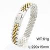 Pulsera de moda coreana simple chapado al vacío 5 baht 10mm pulsera ajustable de acero de titanio para hombre pulsera de pareja