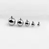 Cabeza de Joyería de Aleación de Titanio F136, Bola Redonda Adecuada para Reemplazar Barras Roscadas Internamente, Piercings de Labio de Bola, Aretes, Piercings de Lengua, Piercings Corporales