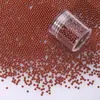Grânulos de vidro de cor sólida não porosos de 2 mm para artesanato de unhas DIY material de preenchimento acessórios para joias artesanais contas soltas