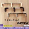 Estantería de Supermercado Tabla de Madera Tubo de Acero Inoxidable Barandilla Cerramiento Instalación Directa Sin Tornillos Conector Ferretería Accesorios