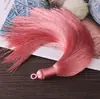 16cm de Alto Gama Flecos de Borla Puramente Hechos a Mano Accesorios para Joyería DIY Nudo Chino Cinta de Seda Artificial Círculo Borla Venta al Por Mayor