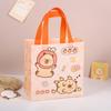 Bolsa de Compras de Dibujos Animados Linda Transfronteriza No Tejida Bolsa de Empaque para Llevar Bolsa Tote de Regalo para el 61 Cumpleaños para Niños y Estudiantes