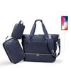 Bolsa de Viagem Transfronteiriça de Três Peças para Curta Distância, Bolsa de Ombro Portátil, Bolsa Fitness com Separação Seco e Molhado, Compartimento para Sapatos, Bolsa Mamãe de Grande Capacidade