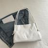 Bolsa de viagem feminina verão 2024 nova moda grande capacidade bolsa simples carta cor sólida bolsa tote macia