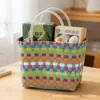 Tailandia Chiang Mai Bolsa Cesta de Verduras Bolsa Dopamina Tejida a Mano Bolsa de Compras de Gran Capacidad Bolso de Mano para Dama Viajera