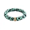 Pulseras Redondas de Acrílico Estampado Transfronterizas Europeas y Americanas, Pulseras de Moda, Sencillas, Personalizadas, Versátiles con un Diseño Único, Accesorios de Mano de Nicho