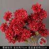 Flor de simulación roja flor de fila guía de camino de boda material flor techo decoración arte floral flor falsa rojo vino flor de boda