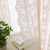 Suministro Exclusivo Transfronterizo de Amazon de Cortinas de Encaje de Punto de Trama Transparente Estilo Pastoral y Telas para Pantallas de Ventana para Sala de Estar y Balcón, Versátil