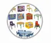 Silla para niños con respaldo desmontable estilo coreano. Silla de Plástico Infantil para Preescolar y Educación Temprana Golden Baby. Banco Escolar
