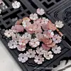 6mm Flor de Concha Rosa Flor de Cinco Pétalas Estrela de Cinco Pontas Flor de Concha Base de Flor Broche Material Joia Concha Material DIY