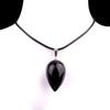2147-18x30mm Pedra Semipreciosa Ágata Cristal Natural Rosa Roxo Branco Pingente Gota d'Água Estéreo Colar Gota d'Água Redonda