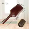 Pente de Sândalo com Fio de Ouro e Almofada Quadrada Grande, Design Pintado, Pente para Cuidados com o Cabelo, Pente com Airbag para Desobstrução de Meridianos para Mulheres, Sensação de Alto Padrão
