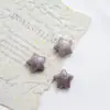 Textura de Piedra Natural Imitación Transfronteriza Estrella de Cinco Puntas Cerámica Vintage Cuentas de Agujero Recto Accesorios de Joyería para Pulsera Collar Colgante DIY