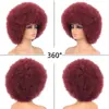 Explosão de cabelo AFRO transfronteiriça Peruca de cabeça Afro Africana Cor de performance Fãs Bola Engraçado Engraçado Vestido