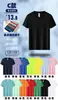 Camiseta de algodão puro, camisa publicitária personalizada, macacão de manga curta, gola redonda personalizada, roupas de classe, camisa cultural infantil personalizada com logotipo