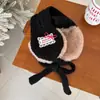 Orejeras de Invierno Nuevas Yipan para Niños Estilo Ins Niñas Encaje Encaje Tejidas Engrosadas Cálidas Orejeras para Bebé Venta al por Mayor