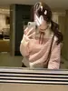 Suéter de punto con cuello a rayas y amarre estilo coreano para mujer, nuevo modelo de primavera e invierno, juvenil, dulce, versátil y hermoso top de punto