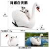 Brinquedo Modelo de Animal de Fazenda Rancho Fazenda Aves para Educação Infantil Simulação Animal Ganso Cisne Branco Galinha Pato Coelho Conjunto