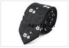 Corbata Estrecha Elegante Algodón 6cm Estilo Coreano Versión Estrecha Hombres y Mujeres Pequeños Casual Versátil Corbata de Anacardo Paisley