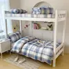 Juego de Ropa de Cama de Tres Piezas, Algodón Puro, Sábana para Cama de Dormitorio Universitario, Funda de Edredón, Juego de Edredón de Algodón de Seis Piezas, Juego Completo