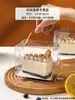 Caja para pastel de 4 pulgadas caja de embalaje pequeña de 3 pulgadas 2 tres cuatro 5 Vasca transparente desechable mango de plástico Qixi