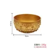 Ornamento de Bacia de Tesouro em Liga, Estilo de Shen Wansan, Decoração Sólida Chinesa para Casa, Sala de Estar e Hall de Entrada, Ornamento de Presente para Atrair Riqueza