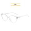 Armazón de Gafas Retro Ojo de Gato Carey para Mujer, Armazón de Gafas de Gama Alta sin Maquillaje, Gafas Planas Pequeñas Anti-Luz Azul