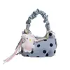 Bolso de Mano con Estampado de Lunares de Moda 2026 Verano Nuevo Elegante y Único Bolso de Hombro Cruzado para Mujer Bolso Tote Transfronterizo