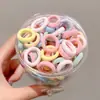 Cintas de Pelo de Colores para Pulgar de Niños para Niñas, Cuerdas Pequeñas para Coletas, Cintas para el Cabello Dulces para Niños, Bandas Elásticas de Goma de Alta Elasticidad, Accesorios para el Cabello, Accesorios para la Cabeza