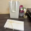 Caja vacía cayendo nieve Caja para antifaz al por mayor Caja para envolver bufanda de seda Tapa y base Caja caja de regalo lata