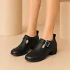 Sapatos Femininos da Moda com Salto Médio para Primavera/Verão 2026 para Exportação, Confortáveis, Antiderrapantes, Sola Macia, Sapatos Femininos Versáteis para Mães, Transfronteiriços