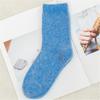 Novas meias de lã de coelho femininas espessadas de inverno quentes cor sólida all-match meias de cano médio meias felpudas meias femininas meias de lã de coelho