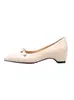 Zapatos Mary Jane Elegantes para Mujer, Estilo Francés, Tacón Oculto, Punta Fina, Lazo, Modelo Nuevo 2026, Planos de Deslizamiento Poco Profundos para Viajes
