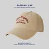 Boné de Baseball de Aba Larga Estilo Coreano para Homens e Mulheres, Adequado para Rostos Grandes, Copa Macia Profunda, Proteção Solar, Chapéu Versátil para Casal