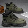 2026 Invierno Nuevas Botas Martin de Caña Alta para Hombre Versátiles Retro Casuales Zapatos Deportivos para Exteriores Zapatos sin Cordones para Hombre