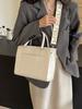 Bolsa Grande, Bolso Sencillo de Cuero Suave para Viajes Diarios, Bolso Tote Cruzado Versátil y de Moda, Bolso de Hombro de Gran Capacidad Estilo Universitario para Mujer