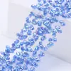 Cuentas Sueltas de Cristal Accesorios para Joyería DIY Cuentas de Vidrio Tallado Forma de Gota de Agua Accesorios para Ropa Color Plateado Agujero Horizontal 5*8mm Gota de Agua