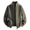 Nuevo cárdigan de punto de moda para hombre Otoño e Invierno 2025, Chaqueta suéter estilo perezoso, Camisa holgada para capas interiores