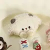 Broche de conejo bordado de felpa original Lipo, accesorio DIY, muñeca linda, colgante para bolso, decoración de pinza para el pelo
