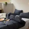 2026 Novo Modelo Conjunto de Quatro Peças 100% Algodão Estilo Nórdico Combinável Temporada Estudantil Conjunto de Lençol de Cama e Lençol com Elástico de Três Peças para Dormitório