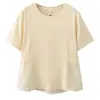Especial2026 Moda Plus Size Feminina Verão Novo Design Corte Tridimensional Vazado Patchwork Manga Curta Camiseta 0687