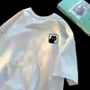 Camiseta de Manga Corta del Fabricante de Origen para Hombre Verano Holgada Dibujos Animados Estampado Americano Marca Trendy Estudiante Top de Media Manga Camiseta